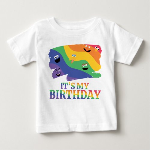 Sesame Street Pals Rainbow Birthday  Baby T_Shirt