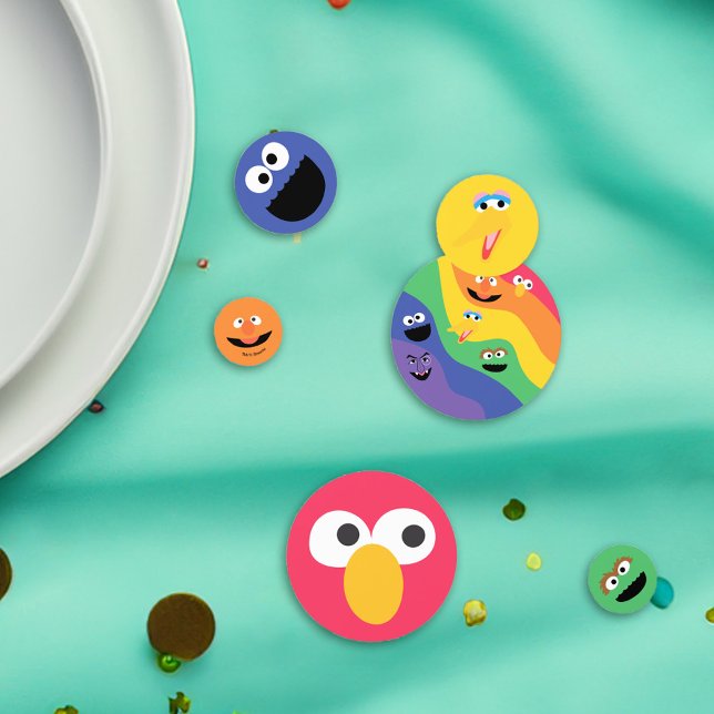 Sesame Street Pals Rainbow Confetti (Confetti on table)