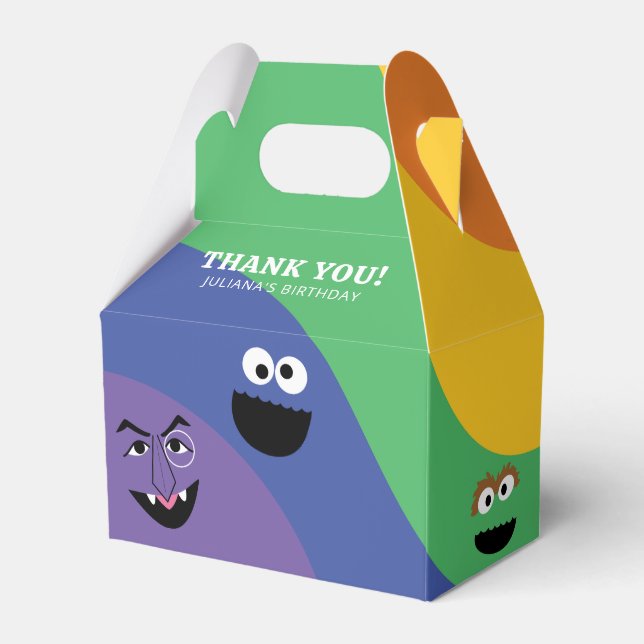 Sesame Street Pals Rainbow Favor Box (Back Side)