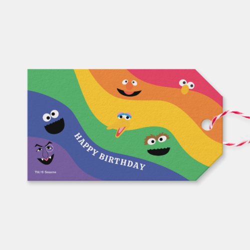 Sesame Street Pals Rainbow Gift Tag