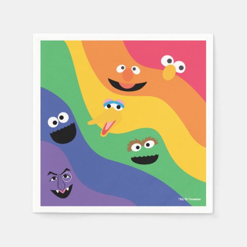 Sesame Street Pals Rainbow Paper Napkin