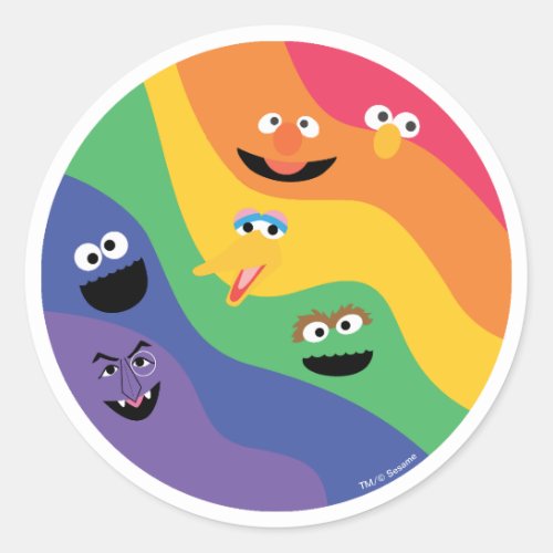 Sesame Street Pals Rainbow Sticker