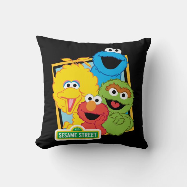 Sesame Street Pals Throw Pillow (Front)