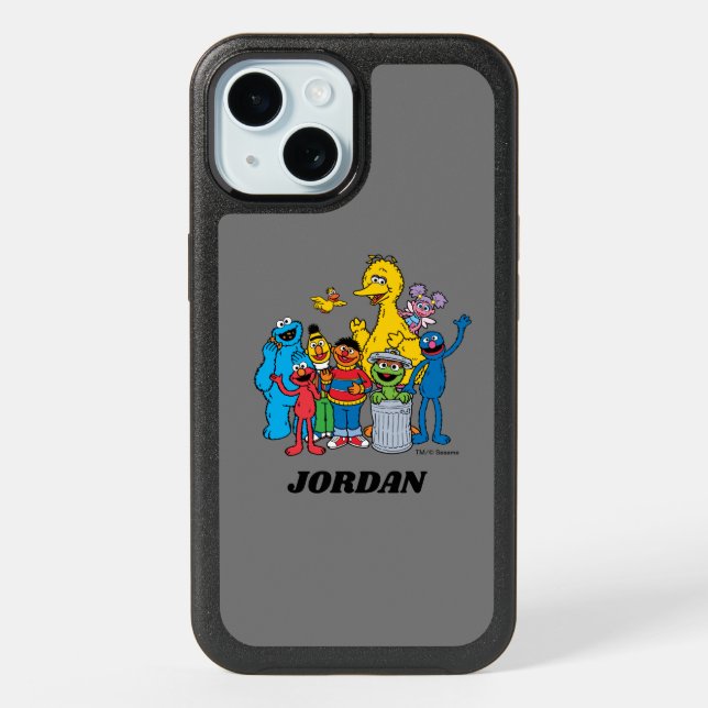 Sesame Street Pals Waving iPhone 15 Case (Back)