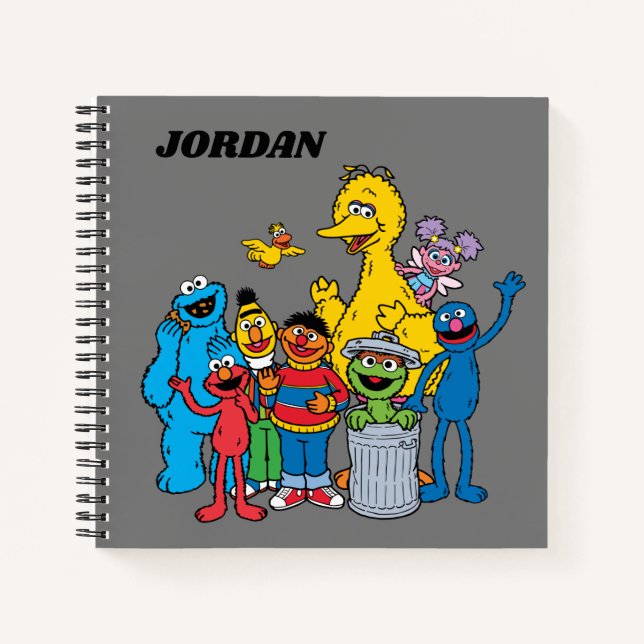 Sesame Street Pals Waving Notebook (Front)