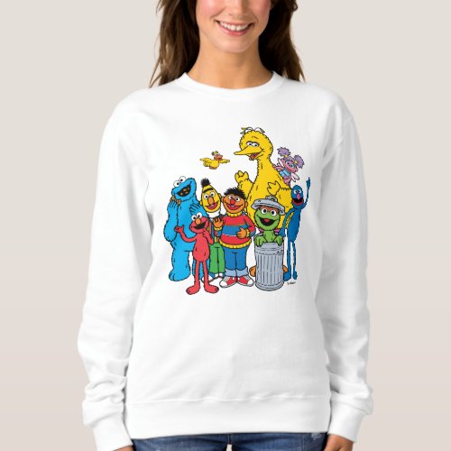 Sesame Street Pals Waving Sweatshirt