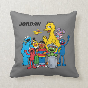 Sesame Street Pals Waving Throw Pillow