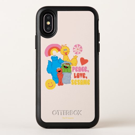 Sesame Street | Peace, Love, Sesame OtterBox Symmetry iPhone X Case