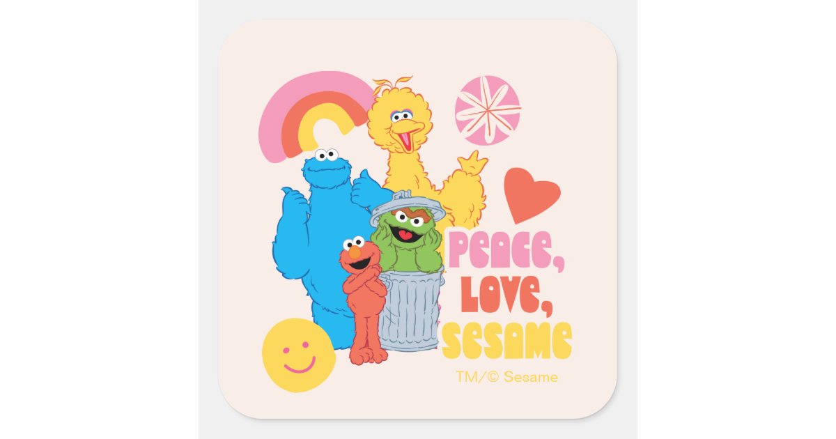 2019 Sesame Street Characters Sticker Sheet of Elmo Cookie 