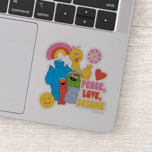 Sesame Street  Peace Love Sesame Sticker