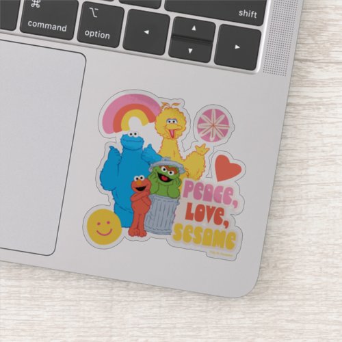 Sesame Street  Peace Love Sesame Sticker