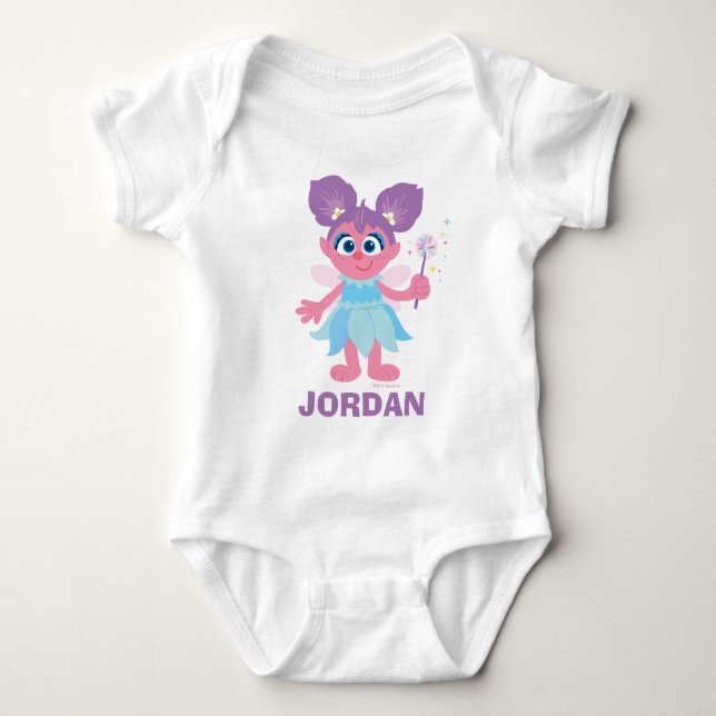 Sesame Street | Personalized Abby Cadabby Baby Bodysuit (Front)