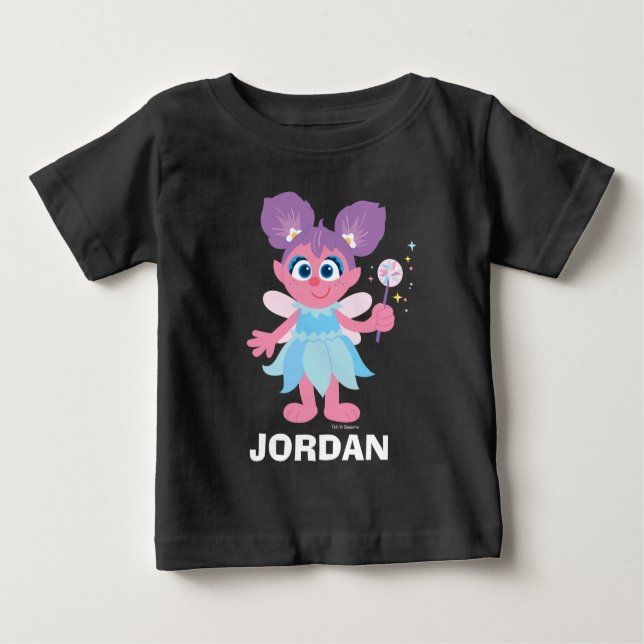 Sesame Street | Personalized Abby Cadabby Baby T-Shirt (Front)