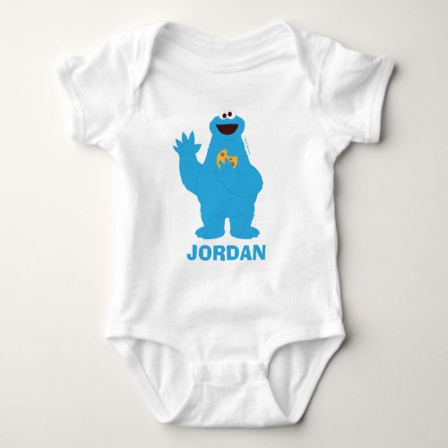 Sesame Street  Personalized Cookie Monster Baby Bodysuit