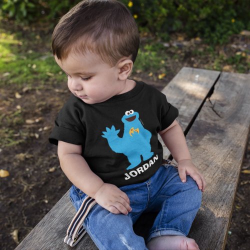 Sesame Street  Personalized Cookie Monster Baby T_Shirt