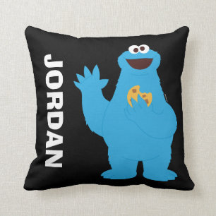 Sesame Street Personalized Cookie Monster Throw Pillow
