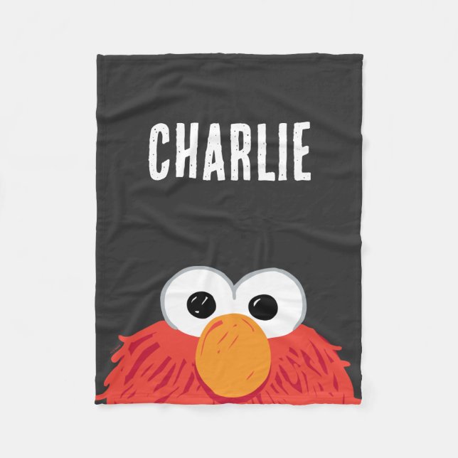 Sesame Street | Personalized Elmo Big Face Fleece Blanket (Front)