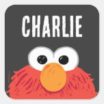 Sesame Street | Personalized Elmo Big Face Square Sticker