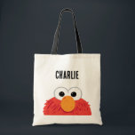 Sesame Street | Personalized Elmo Big Face Tote Bag<br><div class="desc">Personalize this Elmo big face design by adding your name or custom text!</div>