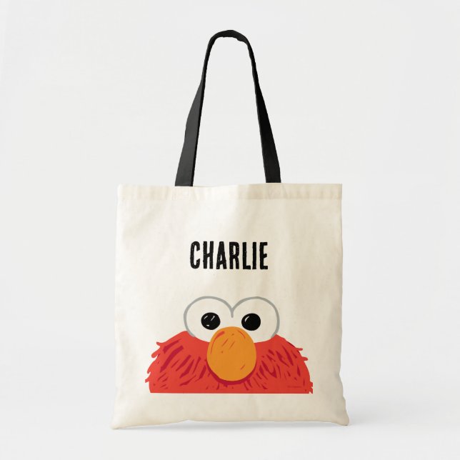 Sesame Street | Personalized Elmo Big Face Tote Bag (Front)