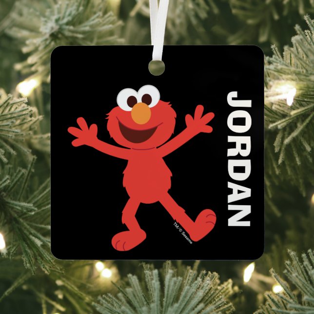 Sesame Street | Personalized Elmo Metal Ornament (Insitu)