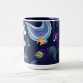 Sesame Street | Personalized Elmo Outer Space Two-Tone Coffee Mug (Center)