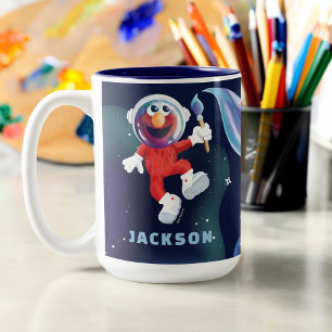 Sesame Street Personalized Elmo Outer Space Two-Tone Coffee Mug