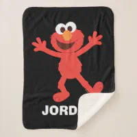 Sesame Street Personalized Elmo Sherpa Blanket Zazzle