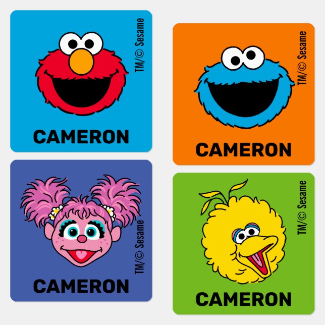 Sesame Street Personalized Kids Labels (Group)