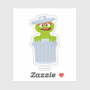 Sesame Street Personalized Oscar the Grouch Sticker