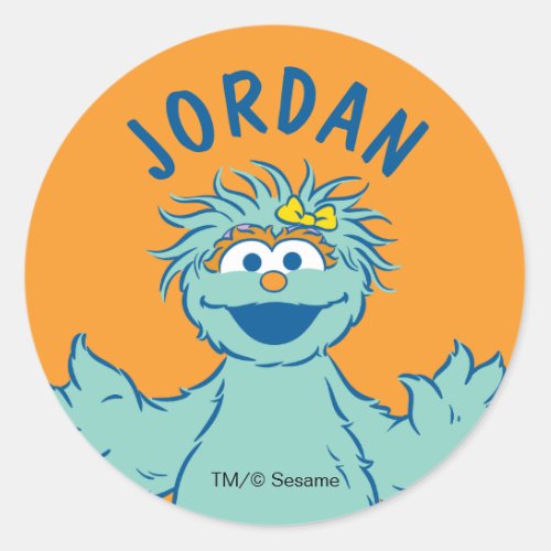 Sesame Street  Personalized Rosita Classic Round Sticker