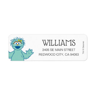 Sesame Street Personalized Rosita Label