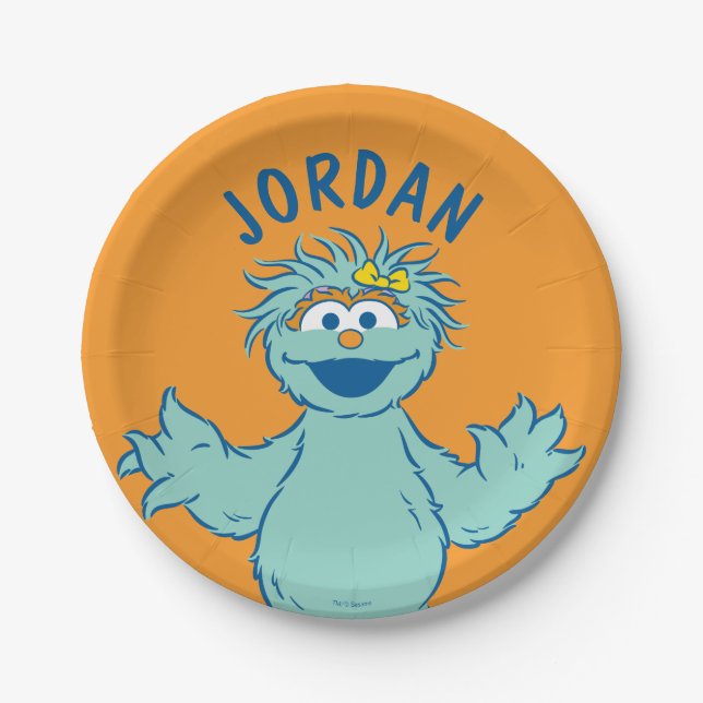 Sesame Street | Personalized Rosita Paper Plates (Front)