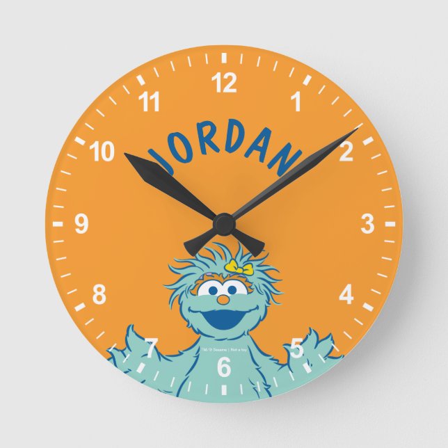 Sesame Street | Personalized Rosita Round Clock (Front)