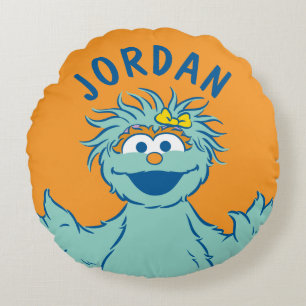 Sesame Street Personalized Rosita Round Pillow