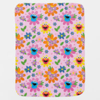 Sesame Street Pink Floral Pattern