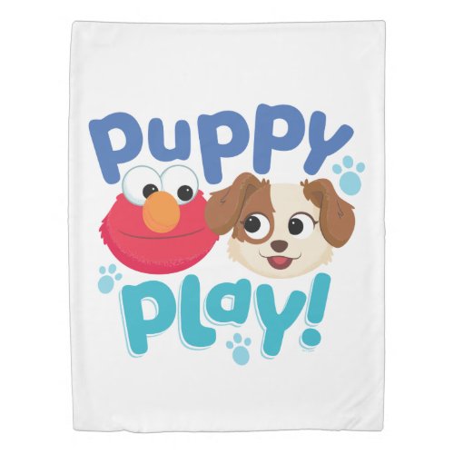 Sesame Street  Puppy Play Elmo  Tango Duvet Cover