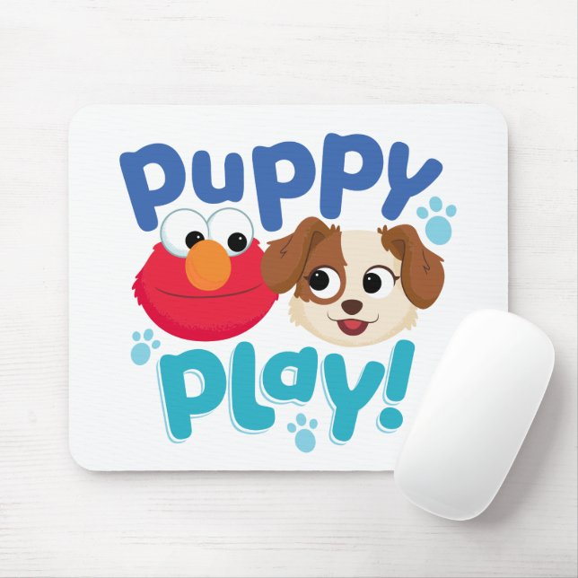 Sesame Street | Puppy Play Elmo & Tango Mouse Pad (With Mouse)