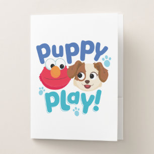 Sesame Street   Puppy Play Elmo & Tango Pocket Folder