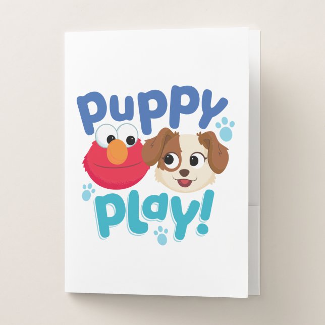 Sesame Street | Puppy Play Elmo & Tango Pocket Folder (Front)
