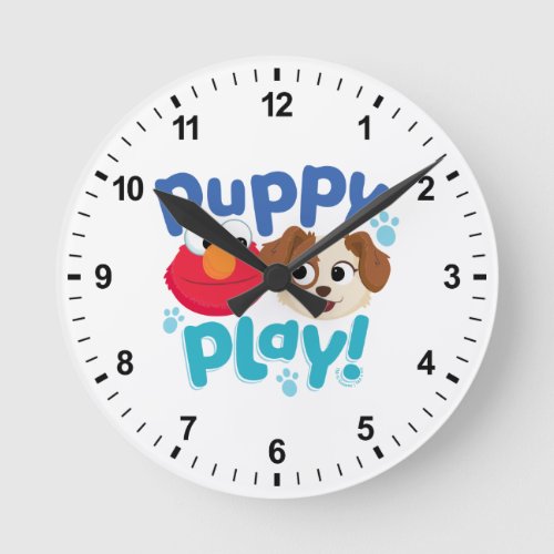 Sesame Street  Puppy Play Elmo  Tango Round Clock