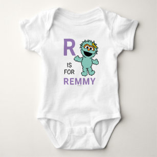 Sesame Street   R is for Rosita   Add Your Name Baby Bodysuit