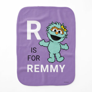Sesame Street | R is for Rosita | Add Your Name Baby Burp Cloth