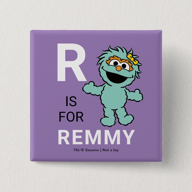 Sesame Street | R is for Rosita | Add Your Name Button (Front)