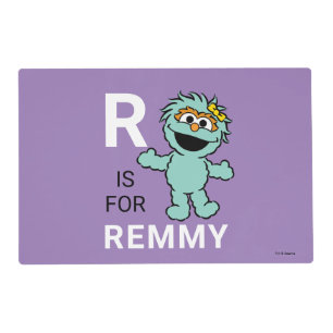 Sesame Street   R is for Rosita   Add Your Name Placemat