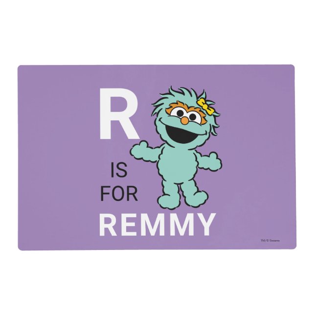 Sesame Street | R is for Rosita | Add Your Name Placemat (Front)