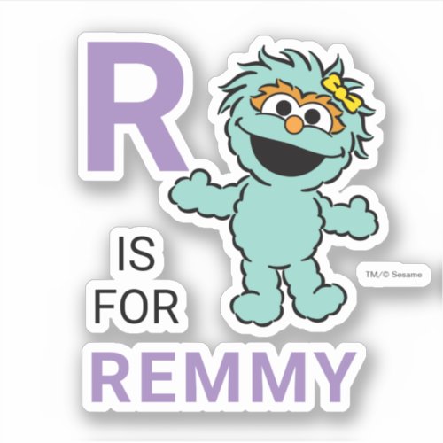 Sesame Street  R is for Rosita  Add Your Name Sticker