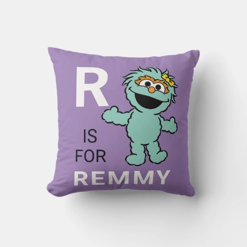 Sesame Street  R is for Rosita  Add Your Name Throw Pillow