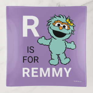 Sesame Street R is for Rosita Add Your Name Trinket Tray