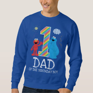 Sesame Street Rainbow 1st Birthday   Dad Sweatshirt